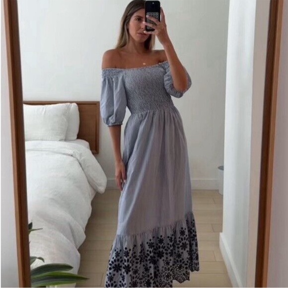NWT ZARA Embroider Eyelet Dress Size XS - Picture 3 of 6